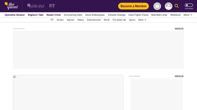 Screenshot of Thequint.com