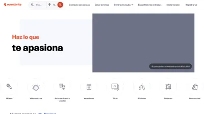 Screenshot of Eventbrite.es
