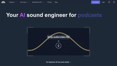 Screenshot of Auphonic.com