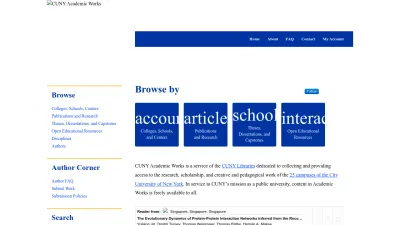 Screenshot of Academicworks.cuny.edu