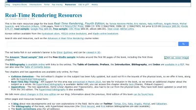 Screenshot of Realtimerendering.com