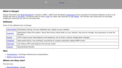 Screenshot preview of danga.com