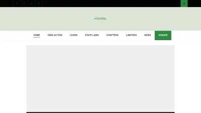 Screenshot of Norml.org