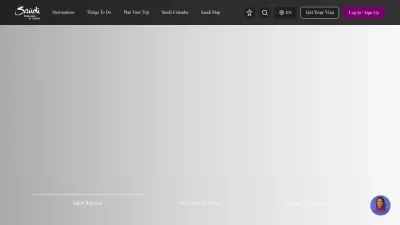 Screenshot of Visitsaudi.com