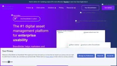 Screenshot of Brandfolder.com