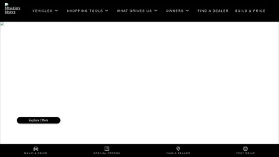 Screenshot of Mitsubishicars.com