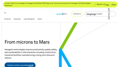 Screenshot preview of hexagon.com