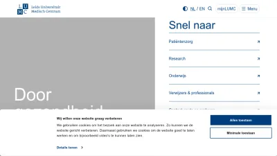Screenshot of Lumc.nl