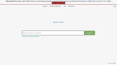 Screenshot preview of ageconsearch.umn.edu