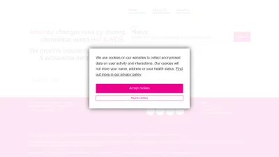 Screenshot of Aidsmap.com