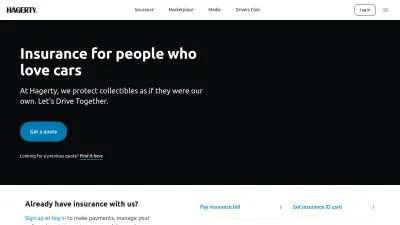 Screenshot of Hagerty.com