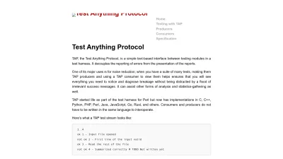 Screenshot of Testanything.org