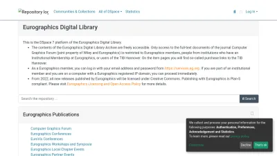 Screenshot of Diglib.eg.org