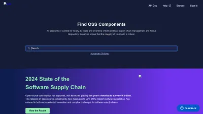 Screenshot preview of search.maven.org
