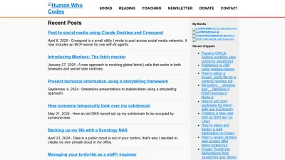 Screenshot of Humanwhocodes.com