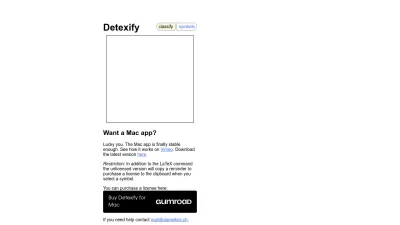 Screenshot of Detexify.kirelabs.org