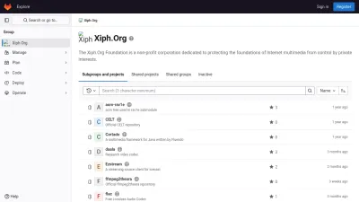 Screenshot of Gitlab.xiph.org