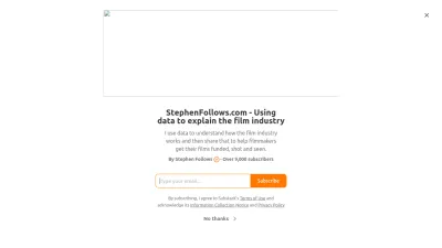 Screenshot of Stephenfollows.com