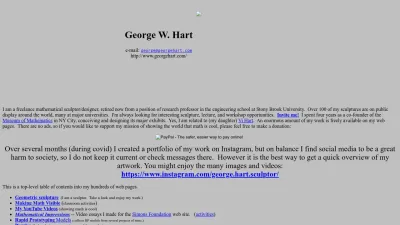 Screenshot of Georgehart.com