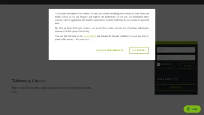 Screenshot of Cinando.com