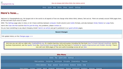 Screenshot of Changingminds.org