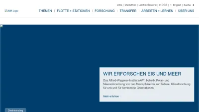 Screenshot of Awi.de