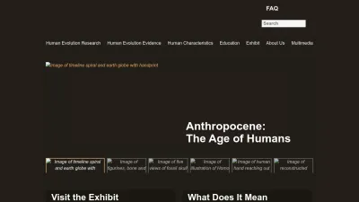 Screenshot of Humanorigins.si.edu