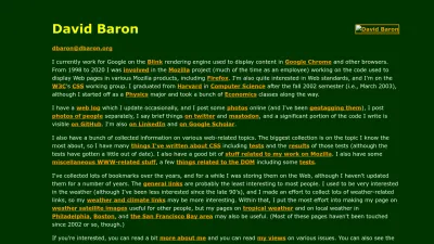 Screenshot of Dbaron.org