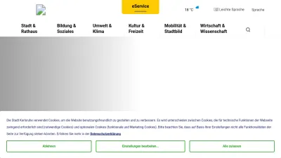 Screenshot of Karlsruhe.de