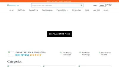 Screenshot of Bluethumb.com.au