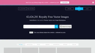 Screenshot of Vectorstock.com