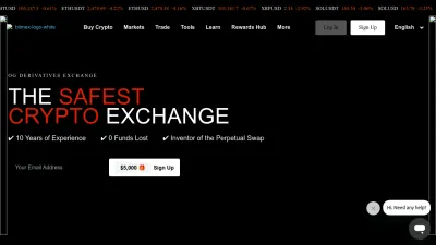 Screenshot of Bitmex.com