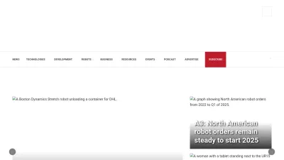 Screenshot of Therobotreport.com