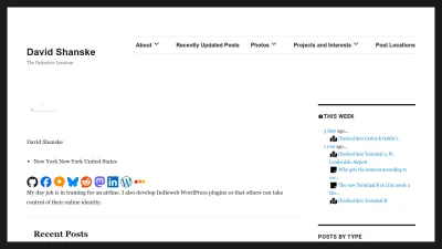 Screenshot of David.shanske.com