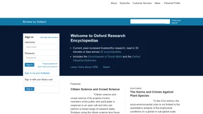 Screenshot of Oxfordre.com