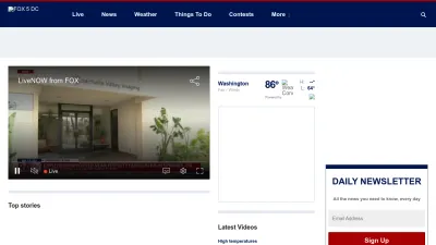 Screenshot of Fox5dc.com
