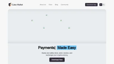 Screenshot of Cakewallet.com