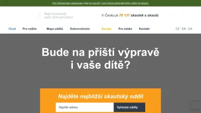 Screenshot of Skaut.cz