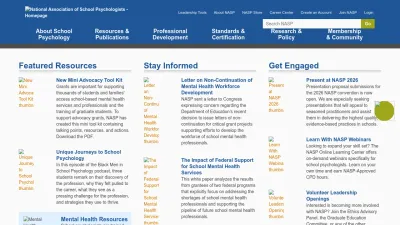 Screenshot preview of nasponline.org