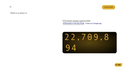 Screenshot of Walletofsatoshi.com