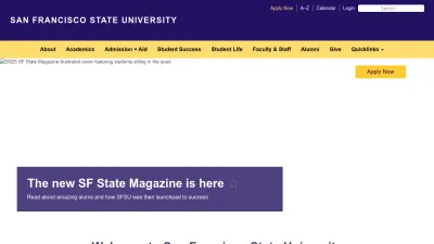 Screenshot of Sfsu.edu
