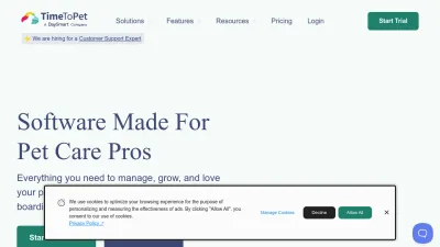 Screenshot of Timetopet.com