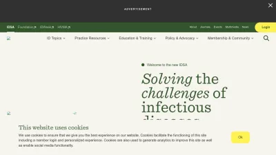Screenshot preview of idsociety.org