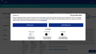 Screenshot of Dmi.dk