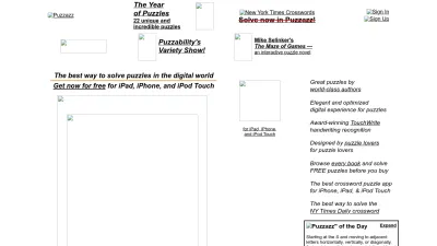 Screenshot of Puzzazz.com