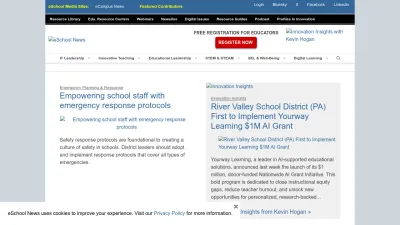 Screenshot of Eschoolnews.com