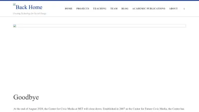 Screenshot of Civic.mit.edu