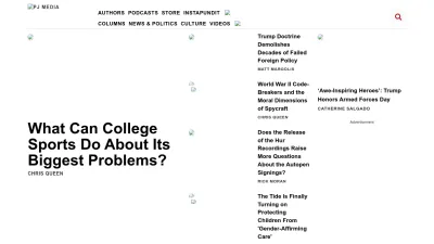 Screenshot of Pjmedia.com