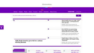 Screenshot of Radioandmusic.com
