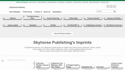 Screenshot of Skyhorsepublishing.com